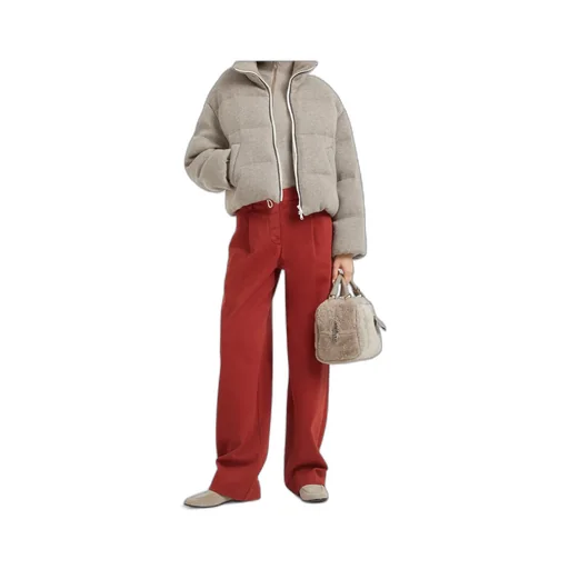 Cotton Mid-Rise Pants