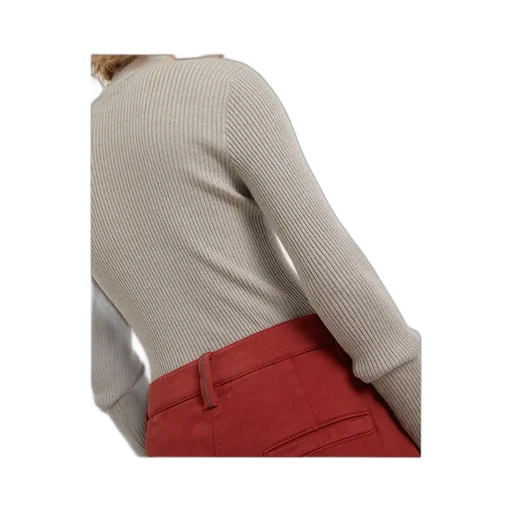 Cotton Mid-Rise Pants