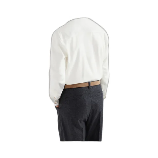 Notched-Collar Cotton Shirt