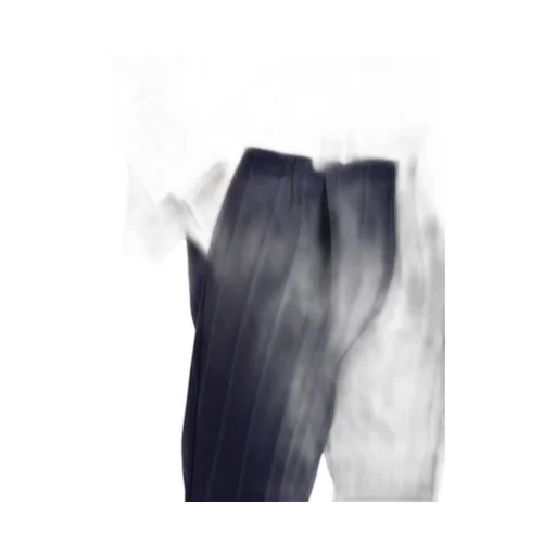 Pinstriped Wool Trousers