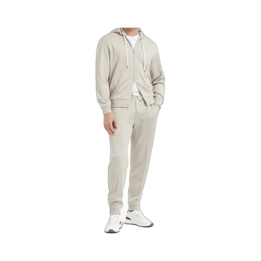 Drawstring Straight-Leg Trousers