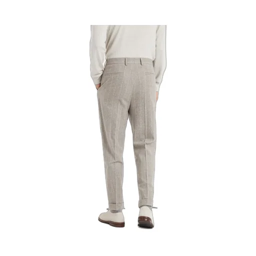 Pressed-Crease Tapered Trousers