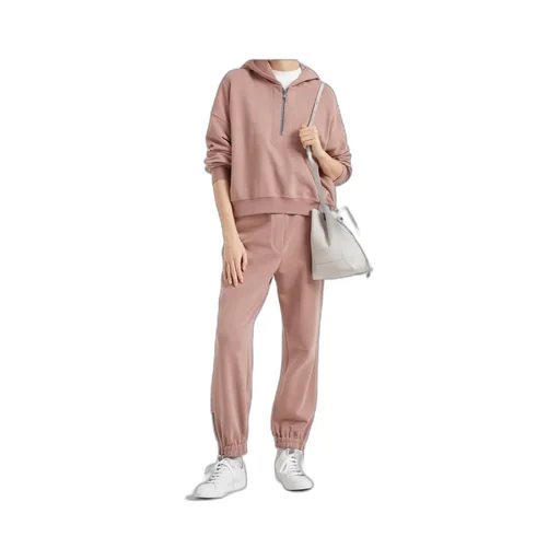 Monili-Detail Cotton Track Pants
