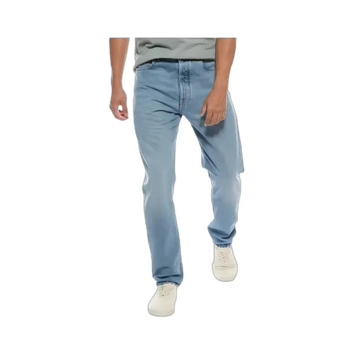 Cotton Straight-Leg Jeans