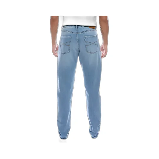 Cotton Straight-Leg Jeans