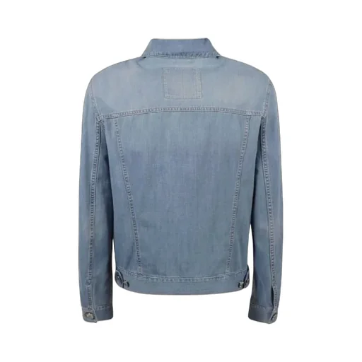 Brunello Cucinelli Long Sleeved Buttoned Denim Jacket