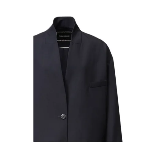 Long-Sleeved Single-Breasted Jacket