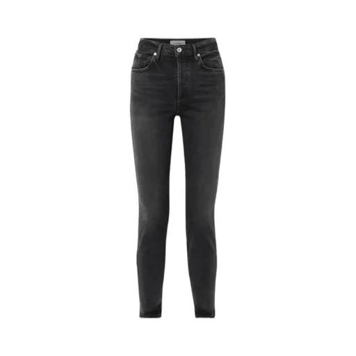 High-Waisted Straight Leg Jeans