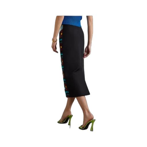 Sequin-Blend Midi Skirt
