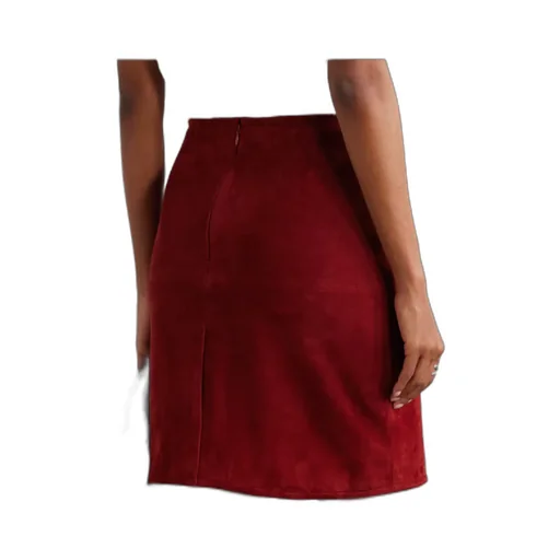 Engel Vent Suede Mini Skirt