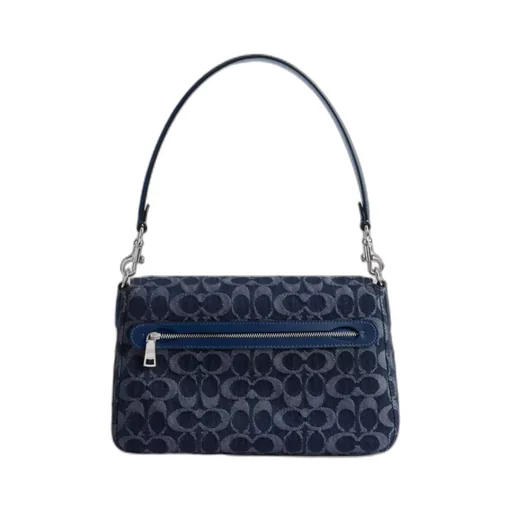 Soft Tabby Shoulder Bag In Signature Denim