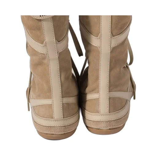 Gymnasium Suede And Shearling Boxer Boots