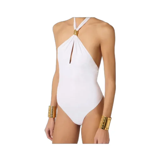 One-Piece Swimsuit With Jewel Detail