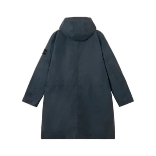 Long Hooded Parka With Storm Flaps