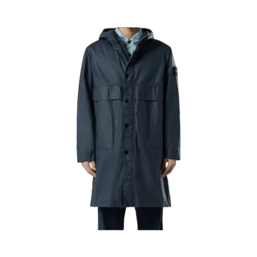 Long Hooded Parka With Storm Flaps