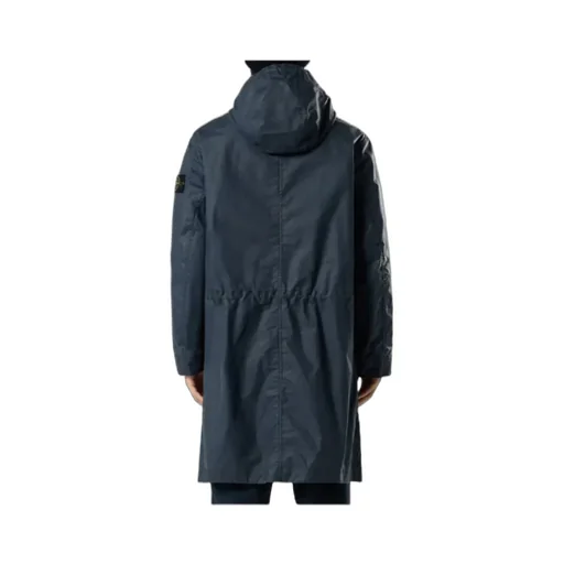Long Hooded Parka With Storm Flaps