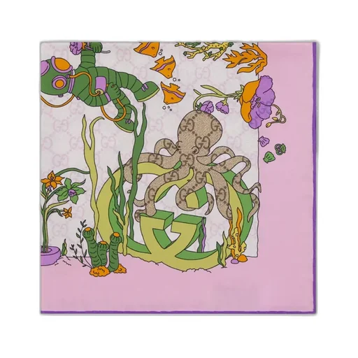Printed Silk Carré