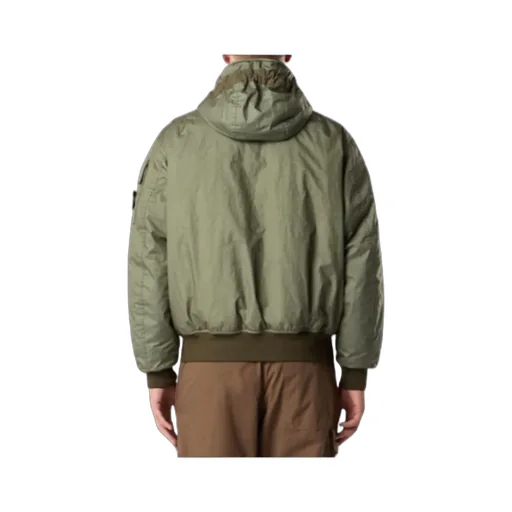 Long-Sleeved Hooded Cotton Jacket