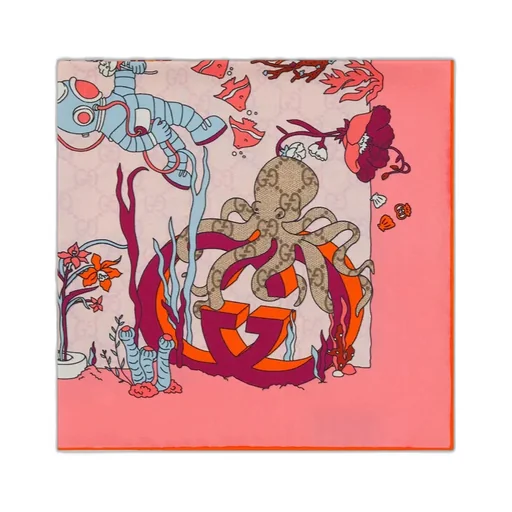 Printed Silk Carré