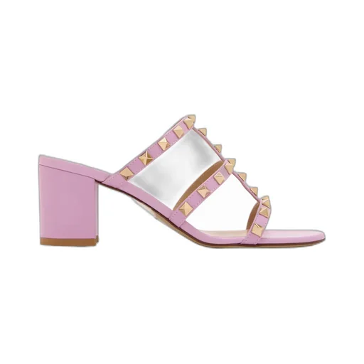 Chunky High-Heeled Sandals