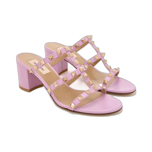 Chunky High-Heeled Sandals