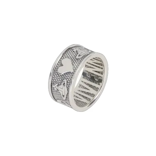 Embossed Logo Ring