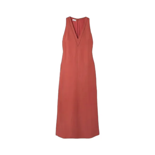 V-Neck Sleeveless Dress