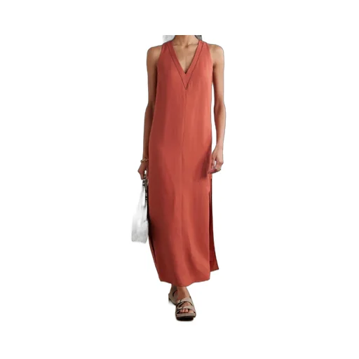 V-Neck Sleeveless Dress