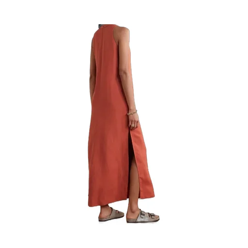 V-Neck Sleeveless Dress
