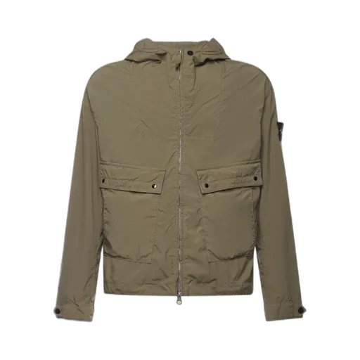 Stone Island Zip-Up Hooded Jacket