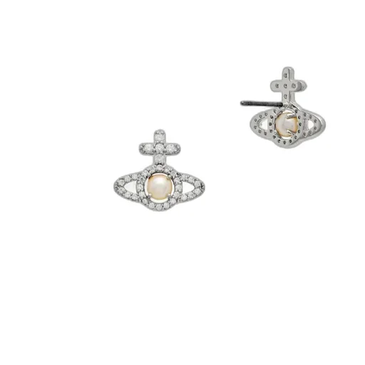 Zircon Pearl Earrings