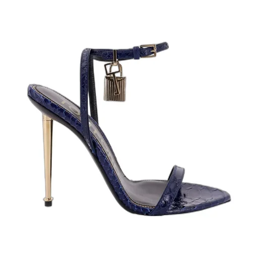Pointed-Toe Low-Heeled High-Heeled Sandals