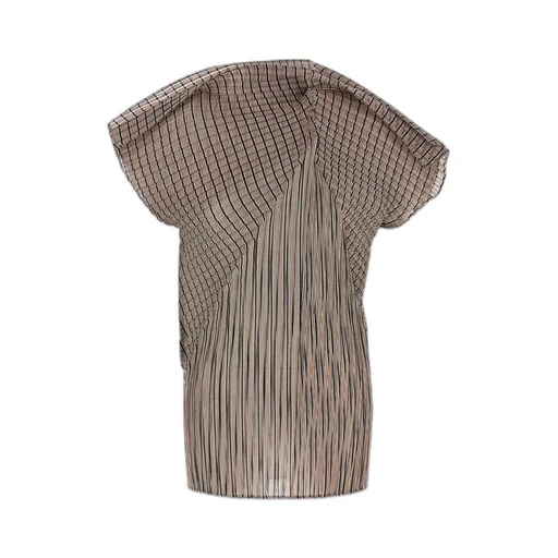 Issey Miyake Generic Stripes Short-Sleeved Top