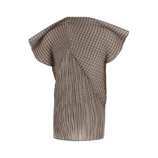 Issey Miyake Generic Stripes Short-Sleeved Top