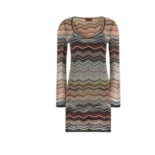 Missoni Chevron Sequin Mini Knitted Dress