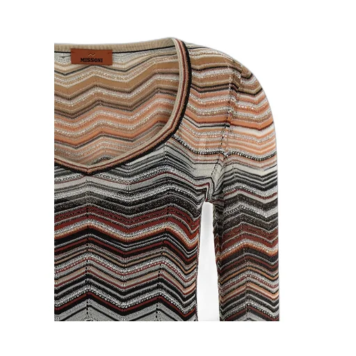 Missoni Chevron Sequin Mini Knitted Dress