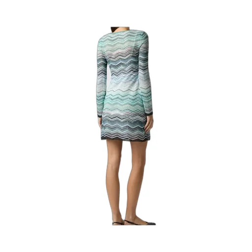 Missoni Chevron Lamé Mini Knitted Dress