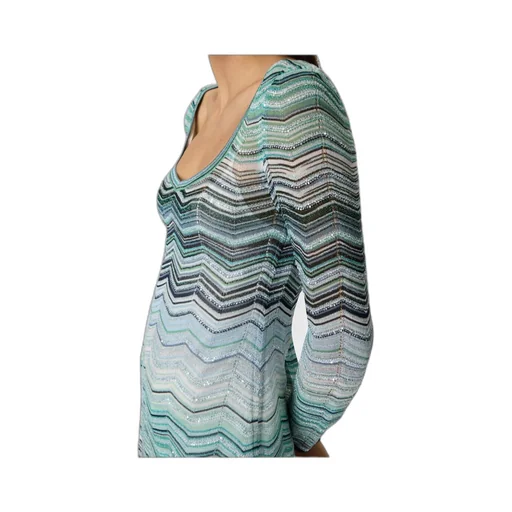 Missoni Chevron Lamé Mini Knitted Dress