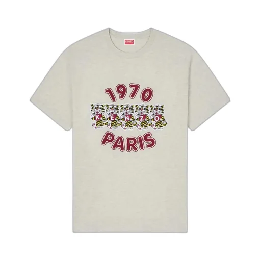 Embroidered Loose T-Shirt In Cotton Kenzo Wild Tiger