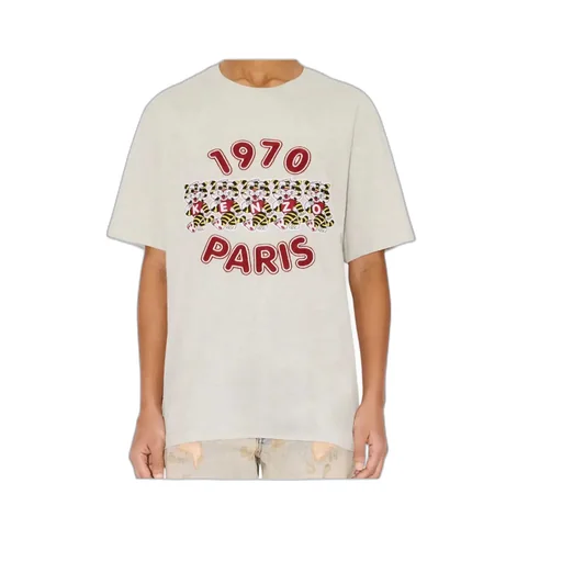 Embroidered Loose T-Shirt In Cotton Kenzo Wild Tiger