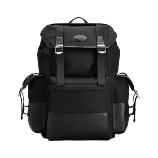 Tod's Logo Patch Buckle-Strap Backpack