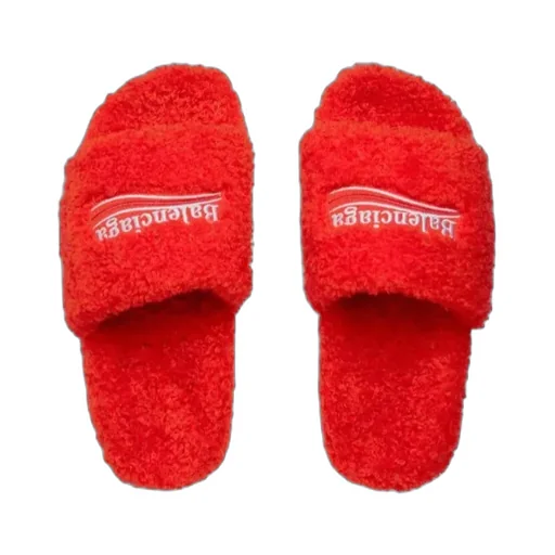 Logo Fleece Slides