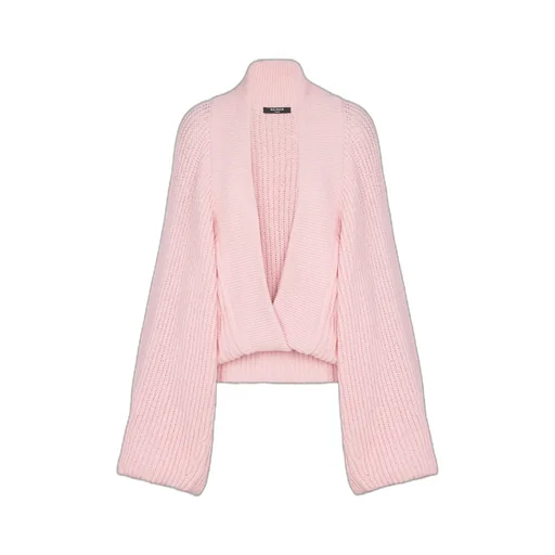 Balmain Oversized Ribbed Knitted Sweater