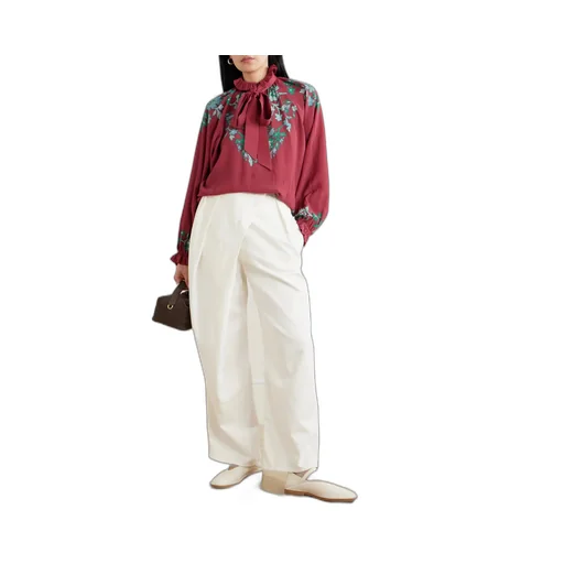 Cerere Floral Ruffled Blouse