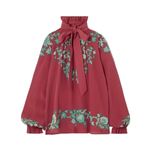 Cerere Floral Ruffled Blouse