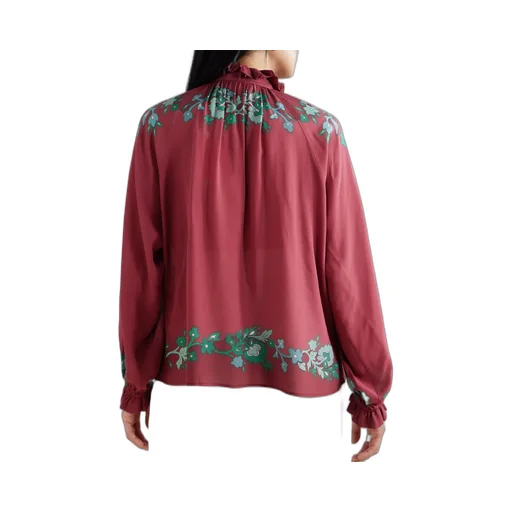 Cerere Floral Ruffled Blouse