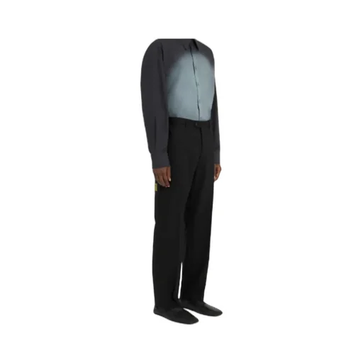Button-Fastening Trousers
