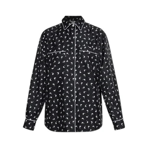 Moschino Print Satin Shirt