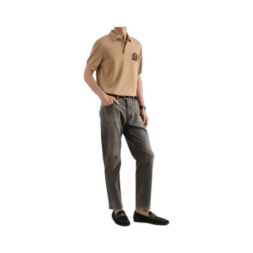 Dolce & Gabbana Heraldic Patch Polo Shirt