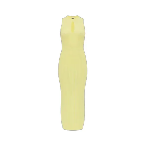 Balmain Ribbed Cutout Knitted Dress